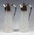 Art Nouveau Carafes with Silver Mounts attributed to Barker Brothers Birmingham 1901, Set of 2 For Sale - Image 3 of 9