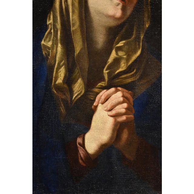 17th Century After Guido Reni, Mater Dolorosa Reni, 1650, Oil on Canvas For Sale - Image 5 of 15