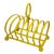 1920s Sunshine Yellow Silver Plated Letter or Toast Stand For Sale
