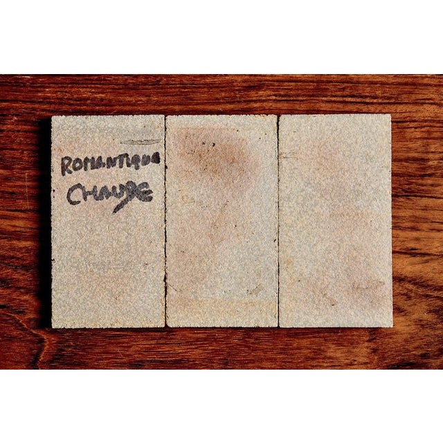 Brown Ceramic Tile Panels attributed to Jacqueline Hubin for Capron, 1970s, Set of 3 For Sale - Image 8 of 10