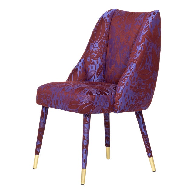 Figueroa Dining Chair in Damasks & Lampas Fabric from Insidherland For Sale