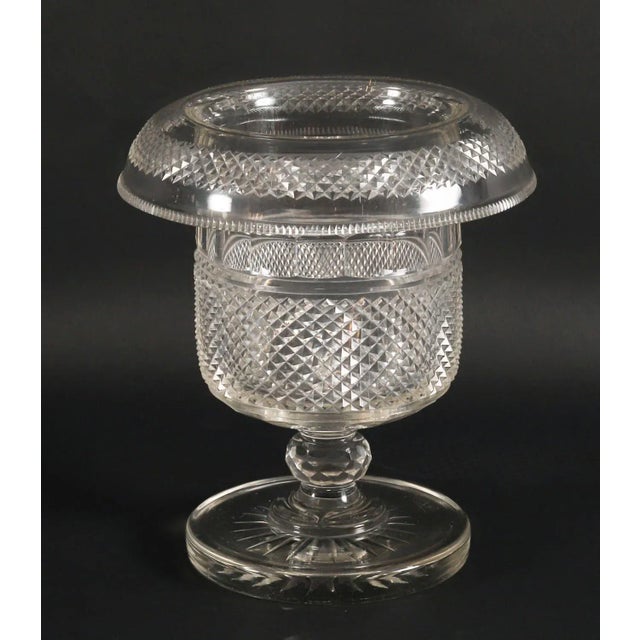 Antique 19th Century English Regency Cut Crystal Wine Champagne Cooler For Sale - Image 9 of 10