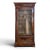 Louis Philippe Glass-Fronted Cabinet in Flamed Mahogany For Sale - Image 14 of 14