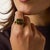 Early 20th Century Early 20th Century Victorian Ruby Green Glass 20k Yellow Gold Ring, Size 8.25 For Sale - Image 5 of 6