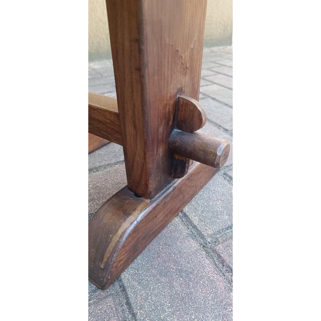 Vintage Wooden Stools, 1970s, Set of 2 For Sale - Image 6 of 8