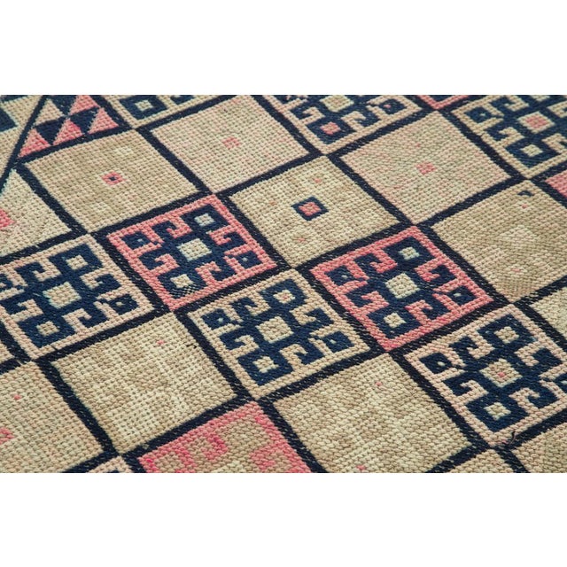 Beige Bohemian Runner Rug For Sale - Image 5 of 7