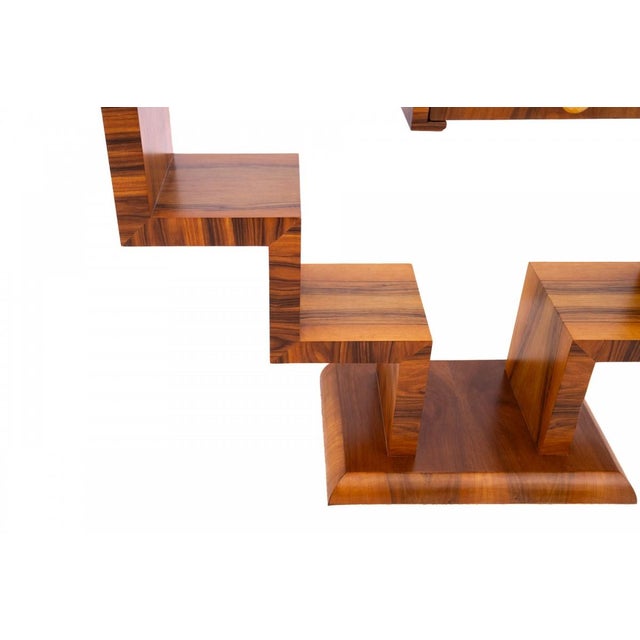 Vintage Art Deco Console Table with Geometric Design, 1950s For Sale - Image 11 of 13