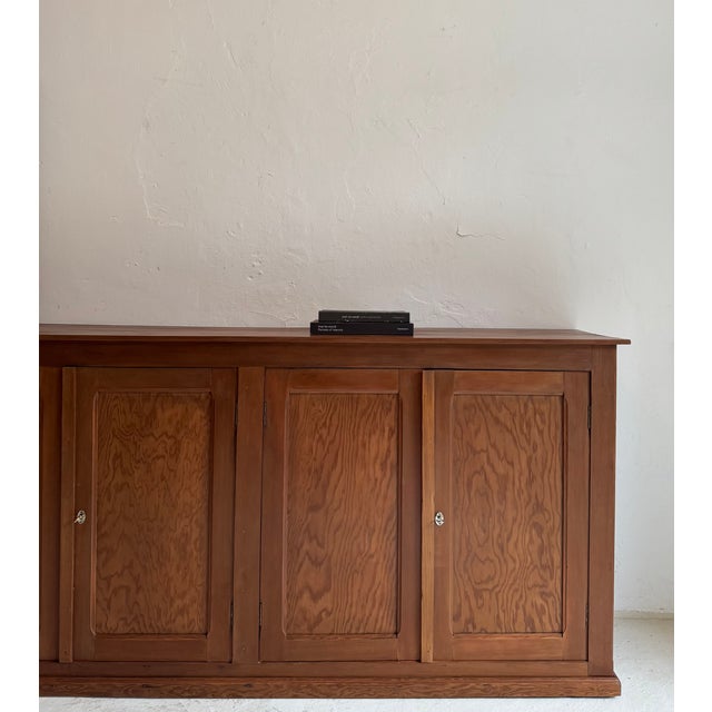 Large Early 20th Century Pitch Pine Sideboard, 1920s For Sale - Image 4 of 13