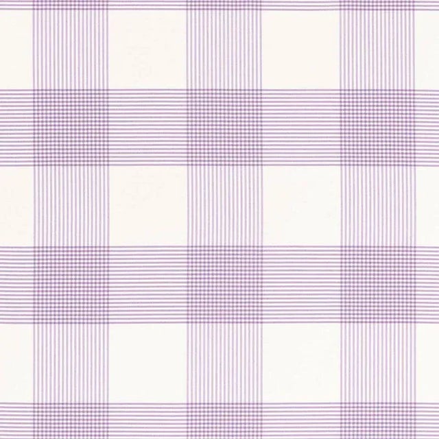 Sample - Schumacher Antigua Plaid Fabric in Lavender For Sale