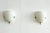 Mid-Century French Minimalist Glass and Brass Wall Sconces, 1950, Set of 2 For Sale - Image 4 of 12