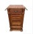 Antique Late 19th Century Marble Top Tall Linen Cabinet Nightstand For Sale - Image 13 of 13