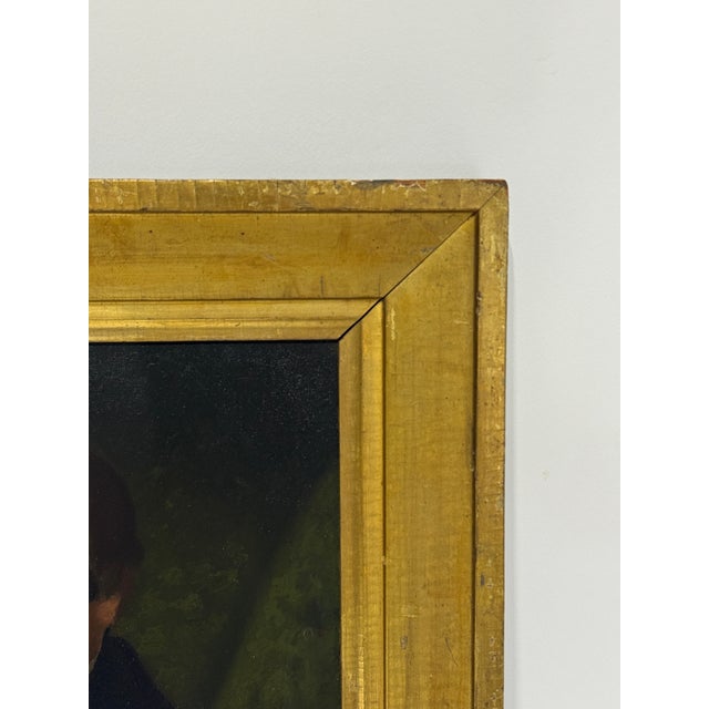 Folk Art American Folk Art Portrait of a Gentleman, Circa 1840-1860 New England School For Sale - Image 3 of 8