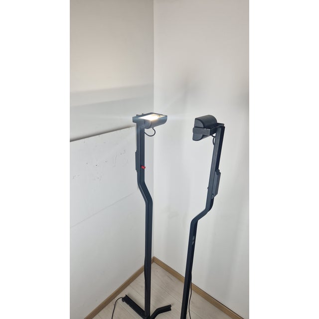 Sirrah Sirio Model Floor Lamp in Black Lacquered Iron by Kazuide Takahama for Sirrah, 1970s For Sale - Image 4 of 15