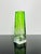 20th Century Green Uranium Art Glass Vase with Hand-Engraved Floral Décor from Moser Karlsbad, Czechoslovakia For Sale - Image 4 of 11