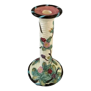 Vintage Haldon Group Majolica Candle Holder