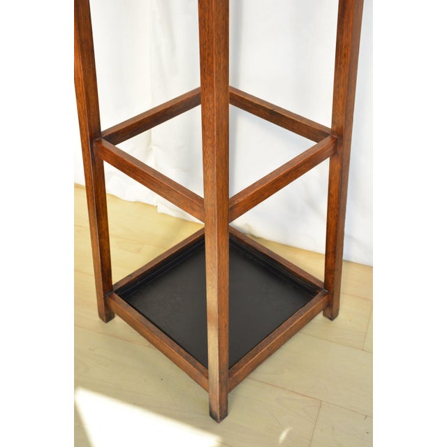 Antique English Arts and Crafts Hall Stand Coat Stand Rack, 1900 For Sale - Image 15 of 18