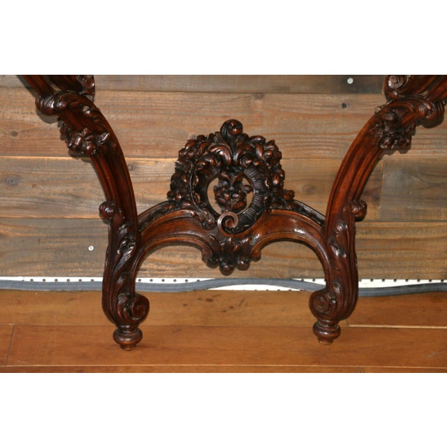 Antique Louis XV French Console Table With Mirror Set For Sale - Image 9 of 12