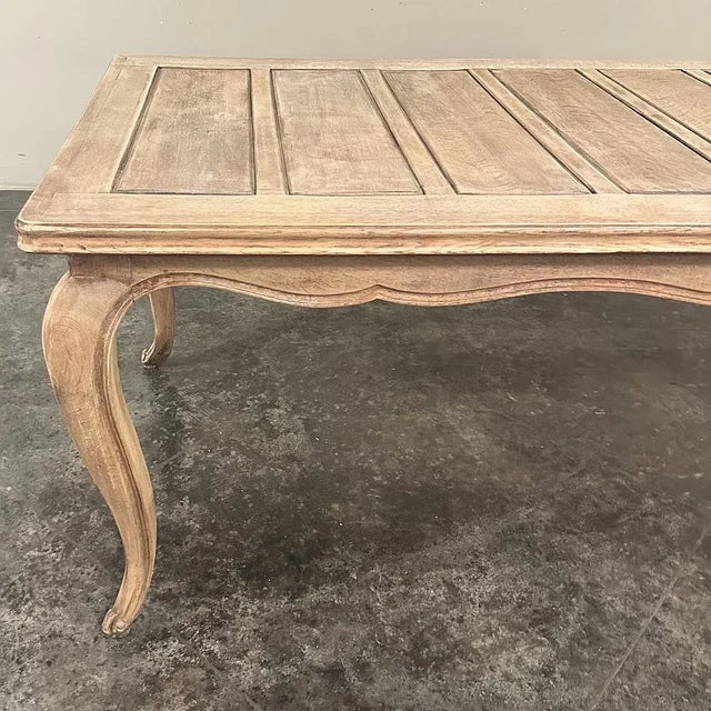 Antique Country French Stripped Fruitwood Dining Table For Sale - Image 9 of 14
