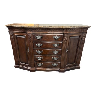 Bernhardt Furniture Marble Top Sideboard For Sale