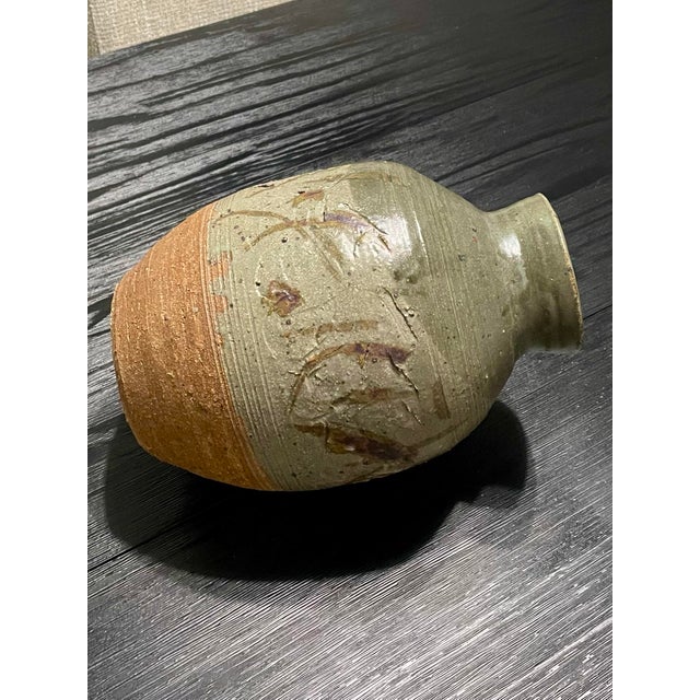 Mid Century Modern Stoneware Pottery Vase, California For Sale In Los Angeles - Image 6 of 10