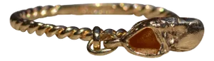 The Cape San Blas: Yellow Gold Baby Shoe Ring