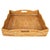 Artifacts Rattan Scallop Collection Square Tray in Honey Brown - 24" For Sale - Image 4 of 6