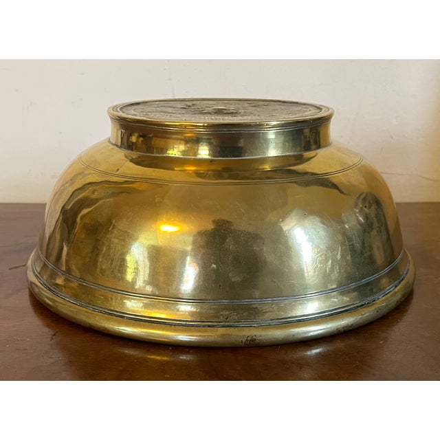 Antique 18th Century Dutch Brass Footed Fruit Bowl For Sale - Image 14 of 18