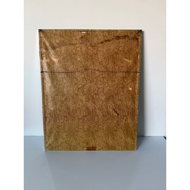 Vintage Mixed Media Abstract Paper Collage Painting – Signed For Sale - Image 12 of 12