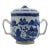 Late 18th-Early 19th Century Blue Canton Chinese Export Covered Posset Pot For Sale