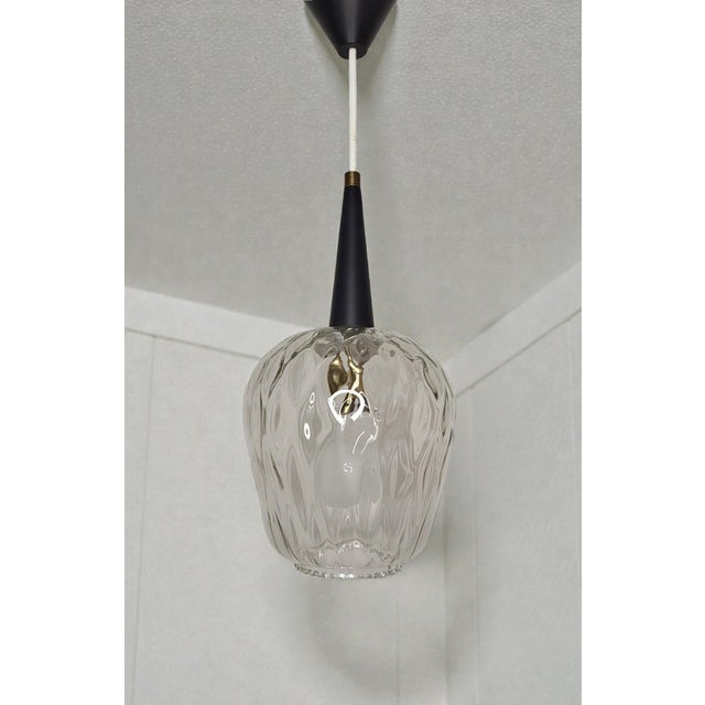 Vintage Glass Pendant Light, 1960s For Sale - Image 10 of 10