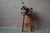 Rustic Farmhouse Stool in Wood For Sale - Image 9 of 10