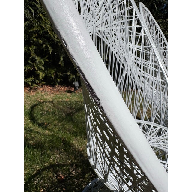 1970s 1970s Vintage Russel Woodward Spun Fiberglass Outdoor Peacock Chairs- A Pair For Sale - Image 5 of 12