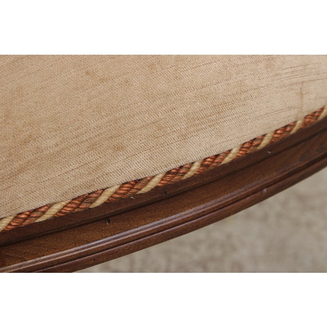 Pair of Cr Laine French Louis XVI Open Arm Chairs For Sale - Image 11 of 16