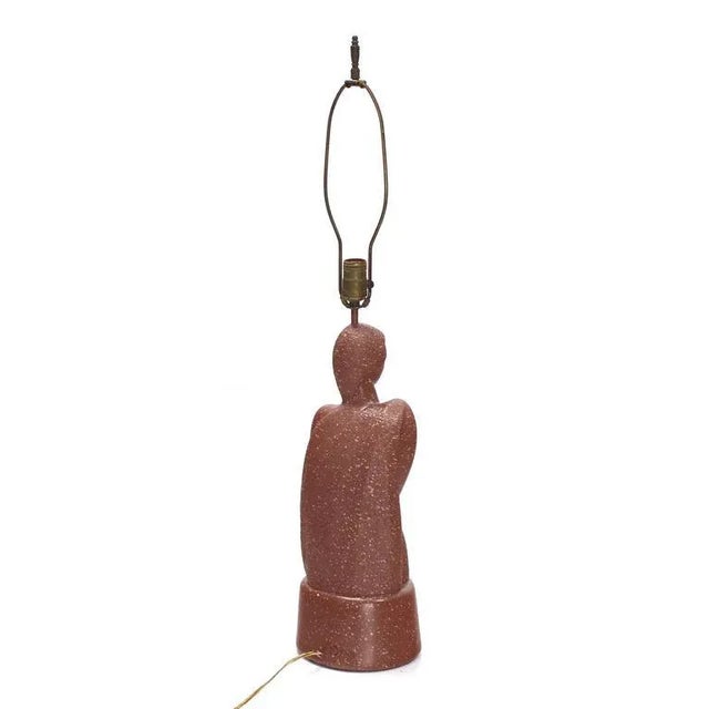 Vintage Mid Century Nude Sculpture Table Lamp For Sale - Image 4 of 9