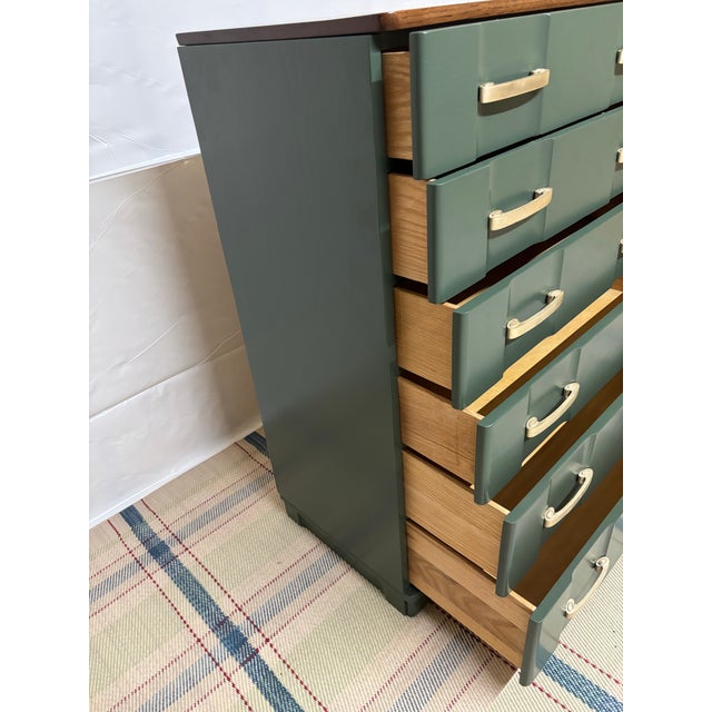 Green 1960s Multi Drawer Chest For Sale - Image 8 of 11