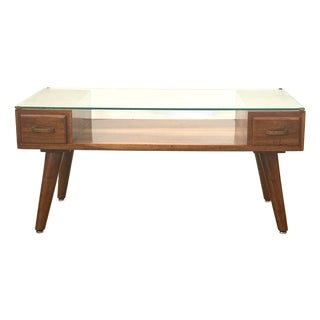 Mid Century Modern Handcrafted Coffee Table For Sale