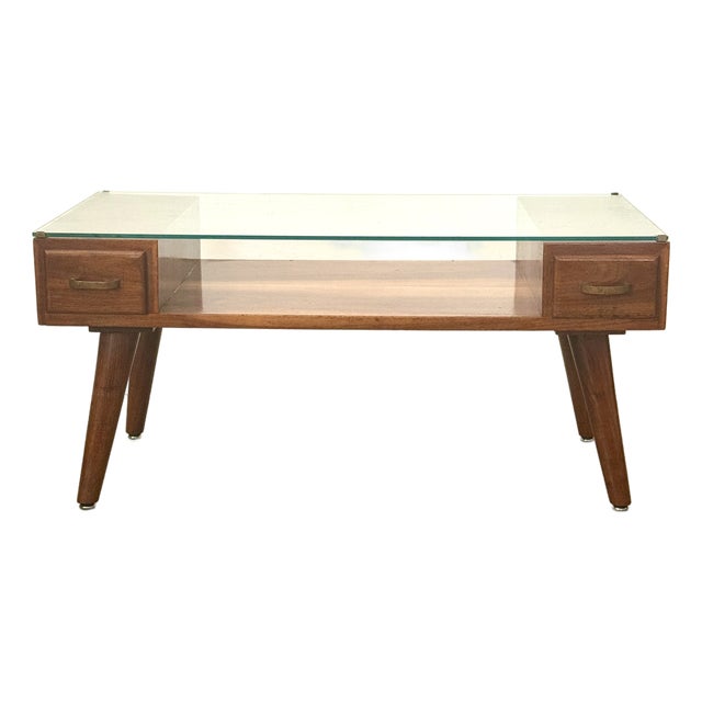 Mid Century Modern Handcrafted Coffee Table For Sale