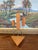 Mid-Century Modern Mid-Century Modern Possibly Teak and Twisted Metal Triple Candle Holder With Geometric Base For Sale - Image 3 of 10