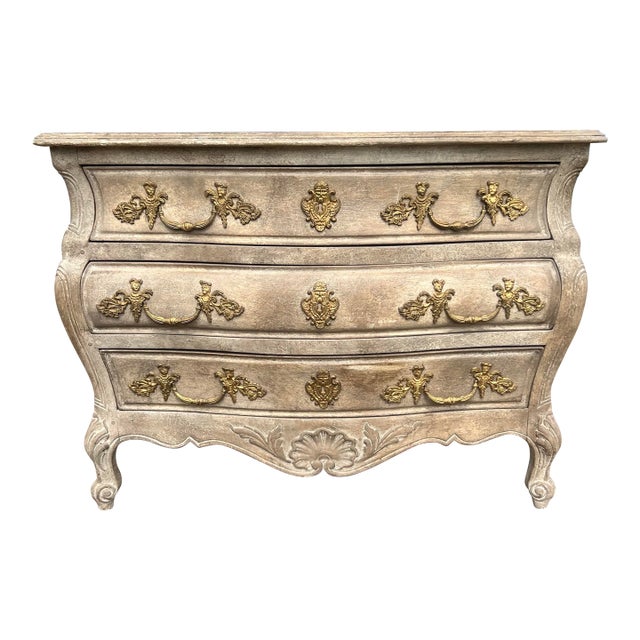 French 19th Century Louis XV Painted Chest of Drawers or Commode For Sale