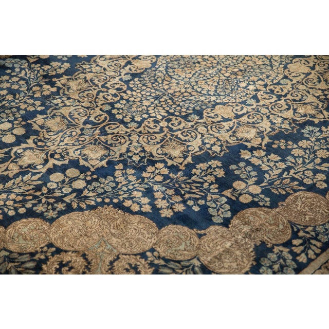 Vintage Tea Washed Kerman Carpet - 9'7" x 13'8" For Sale In New York - Image 6 of 12