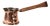 Art Deco Coffee Can in Copper with Wodden Handle, 1920s For Sale