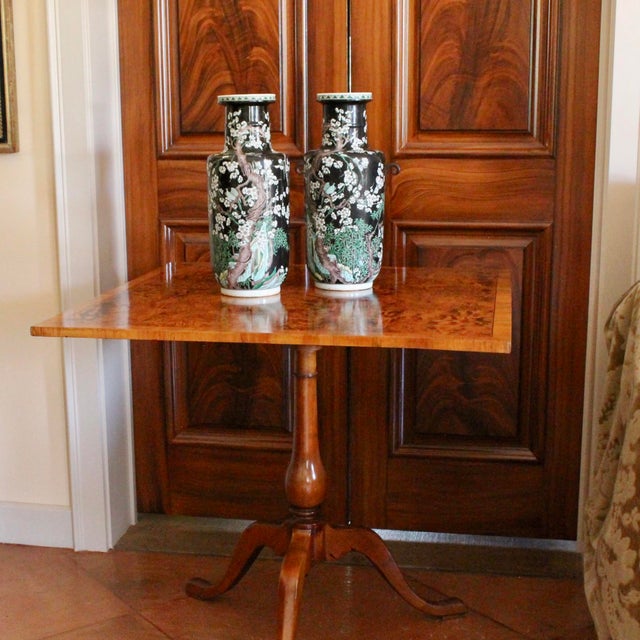 Pair of Large Famille Noir Chinese Porcelain Vases For Sale - Image 18 of 18