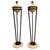 Vintage Floor Lamps in Travertine and Brass by Michael Taylor, 1980, Set of 2 For Sale - Image 11 of 11