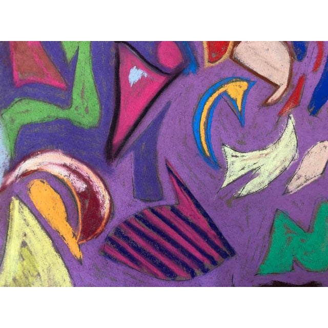 Abstraction no.105 Original Pastel by Erik Sulander 12x11