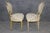 French Pair French Louis XVI Style Painted Side Chairs For Sale - Image 3 of 13