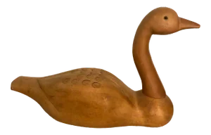 Vintage Harvest Wood Duck Figurine