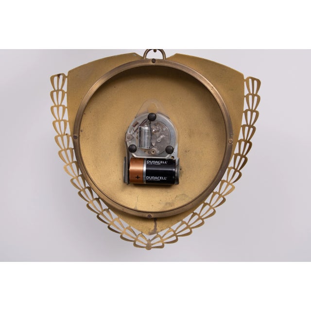 Mid-Century Modern German Atlanta Electric Wall Clock, 1950s For Sale - Image 3 of 8