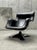 Perhaps one of the most fascinating and our favorite chairs is the "Karuselli" swivel chair with a lacquered fiberglass...