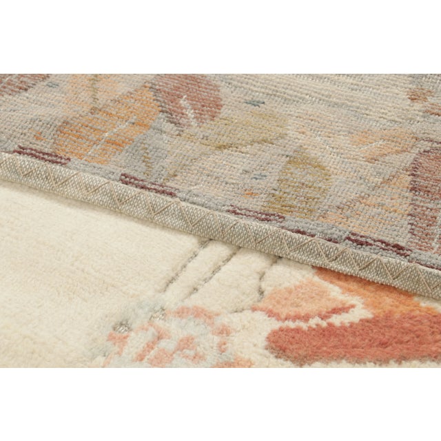 Textile Contemporary French Deco Wool Runner by Rug & Kilim, India For Sale - Image 7 of 8