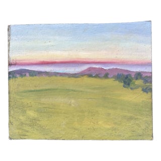 Möller Theo, Rhön, Fulda, Oil on Cardboard For Sale